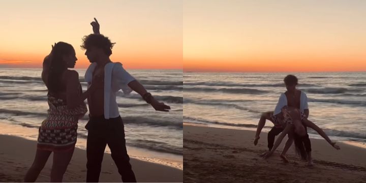 Mattia Zenzola E Benedetta Improvvisano Un Ballo Al Tramonto