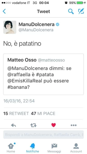 tweet dolcenera