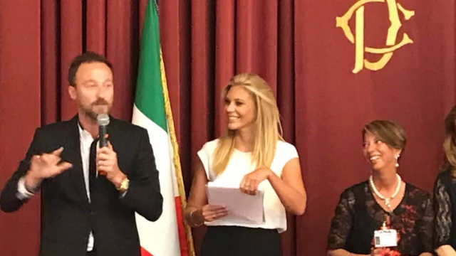 Eleonora Daniele con Francesco Facchinetti