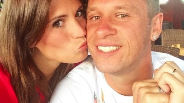 Antonio Cassano con Carolina Marcialis