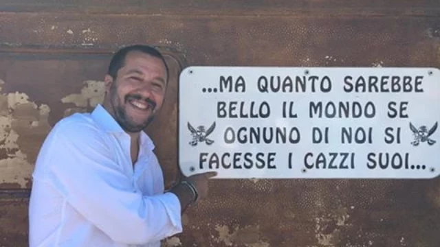 Foto di Matteo Salvini, tratta dal suo profilo Facebook