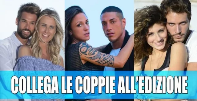 Collega le coppie all'edizione di Temptation Island (QUIZ)