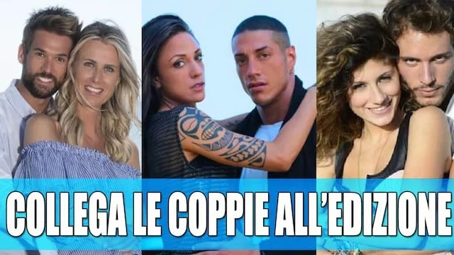 Collega le coppie all'edizione di Temptation Island (QUIZ)