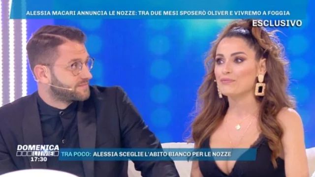 Alessia Macari svela i dettagli del suo matrimonio a Domenica Live