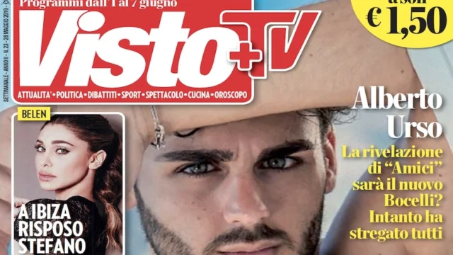 Visto TV n. 23 2019 copertina Alberto Urso