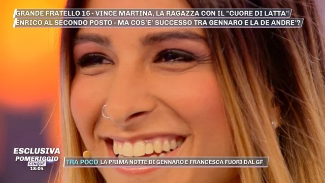 Erica racconta la sua gioia dopo il GF. Cristian Imparato svela un aneddoto