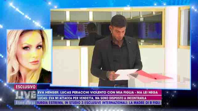 Eva Henger declina l'incontro con Lucas Peracchi a Live, lui sbotta in diretta