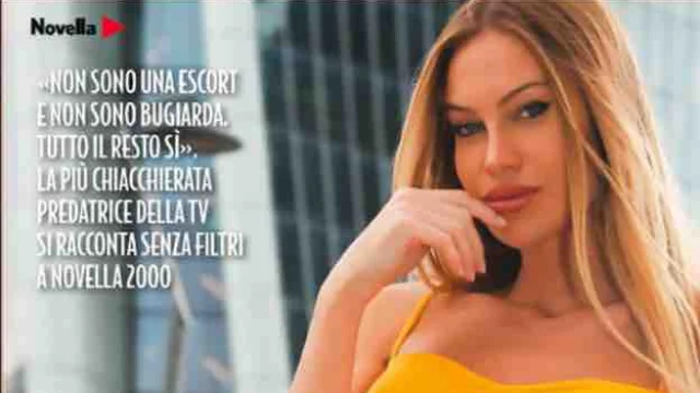 Taylor Mega si confessa a Novella 2000: 'Non sono una escort e non sono bugiarda'