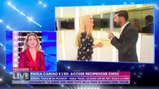 Paola Caruso attacca Moreno Merlo: il duro scontro a Live. Una frase di lei scatena la polemica sul web