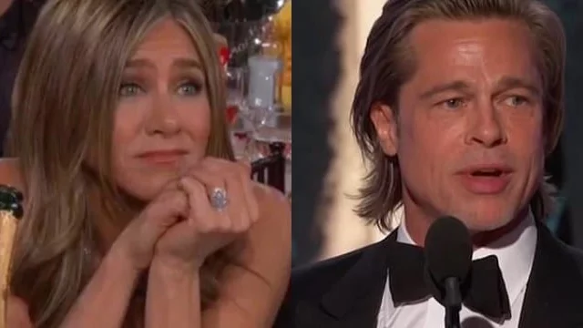 Brad Pitt e Jennifer Aniston ai Golden Globe: l'incontro tra i due attori