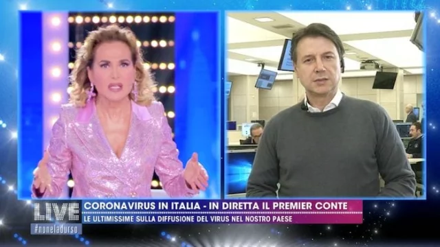 Giuseppe Conte a Live Non è la d'Urso: le news sul Coronavirus