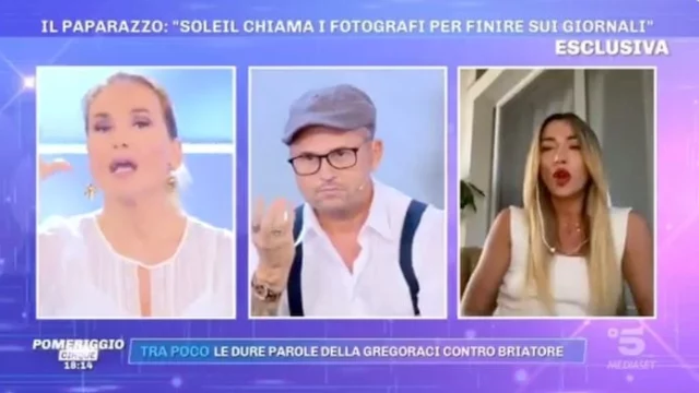 Barbara d'Urso asfalta Soleil Sorge in diretta (VIDEO)