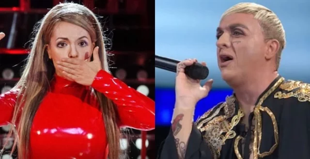 Carolina Rey e Gabriele Cirilli imitano Britney Spears e Achille Lauro