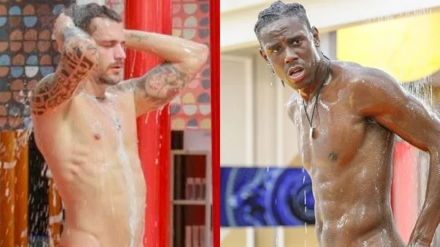 Andrea Zelletta e Enock Barwuah: la doccia hot al Grande Fratello Vip 5