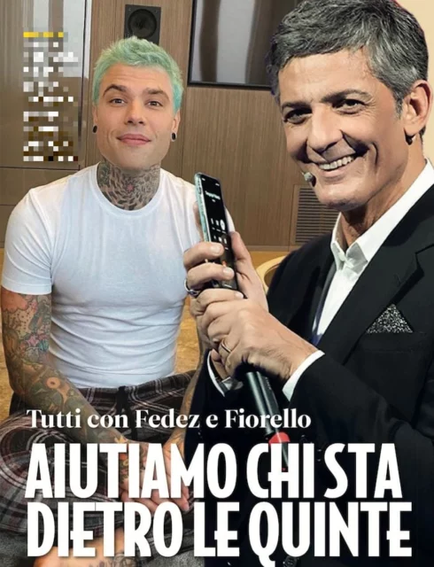 Scena Unita Fedez Fiorello Novella 2000 n. 48 2020