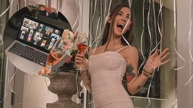 Giulia De Lellis festeggia il suo compleanno con i fan su Zoom