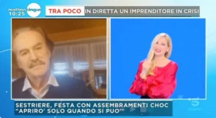 Federica Panicucci sbaglia il nome di un ospite: la reazione di lui