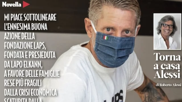 Lapo Elkann beneficenza Novella 2000 n. 14 2021