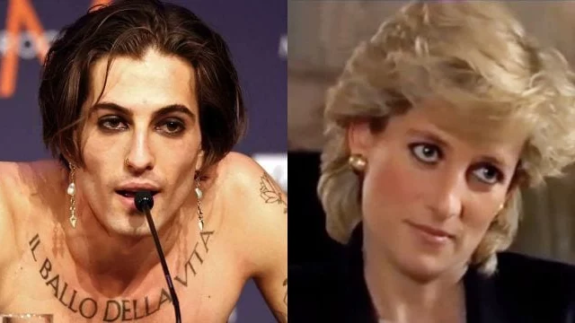 Damiano David: alcuni utenti notano una somiglianza con Lady Diana