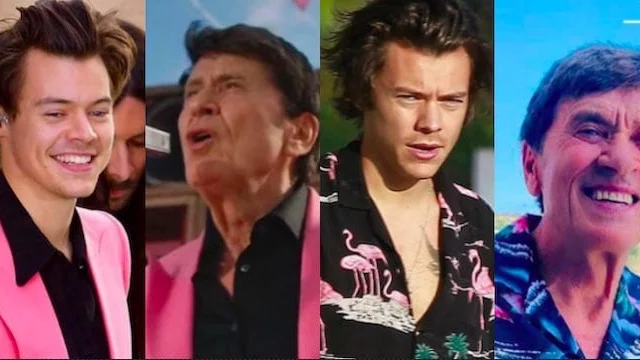 Gianni Morandi copia Harry Styles o viceversa? I look a confronto