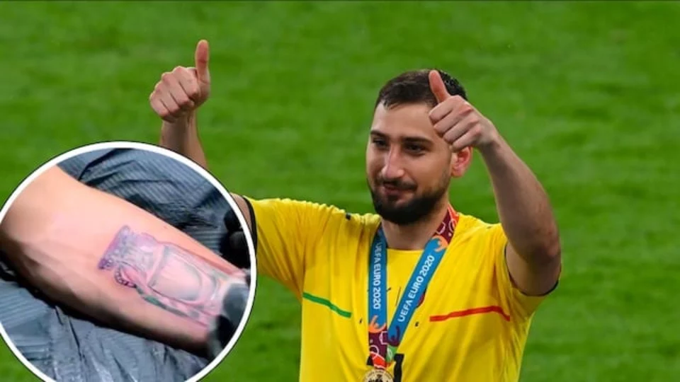 Gigio Donnarumma si è fatto un tatuaggio in onore degli Europei (FOTO)