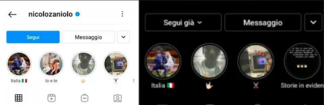 Profilo Instagram di NicoloÌ Zaniolo