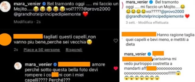 Botta e risposta tra Mara Venier e gli hater