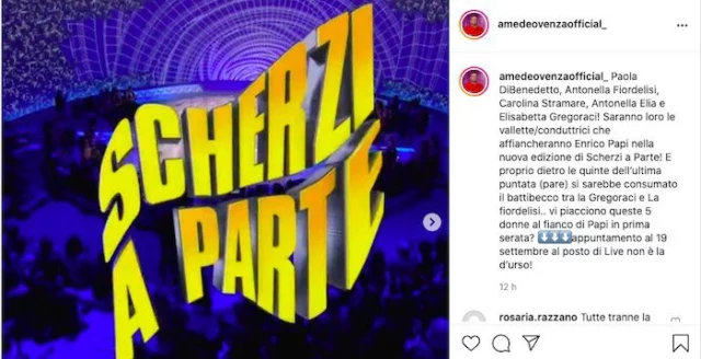 Post di Amedeo Venza su Scherzi A Parte