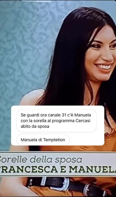 Manuela Carriero in un puntata di Abito da sposa cercasi