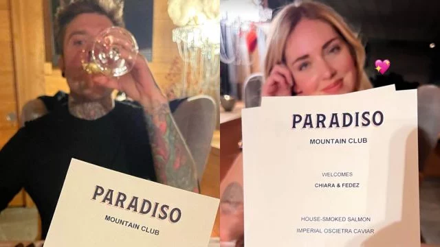 Fedez e Chiara Ferragni a cena in uno chalet riservato a Saint Moritz: il costo