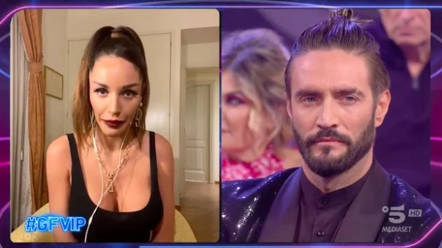 Delia Duran rifiuta il collegamento, Alex Belli lascia lo studio del GF Vip