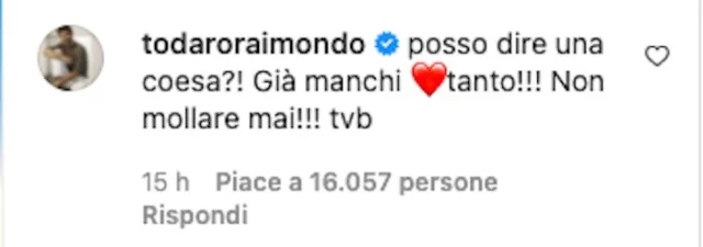 Il commento di Raimondo Todaro sotto al post di Mattia Zenzola