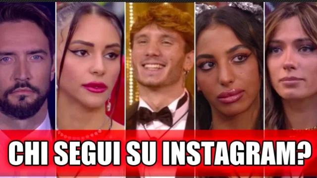 Quali vipponi hai iniziato a seguire su Instagram dopo il GF Vip?