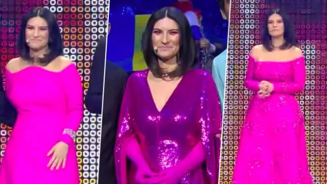 Laura Pausini, il brand degli abiti all'Eurovision e la scelta del rosa