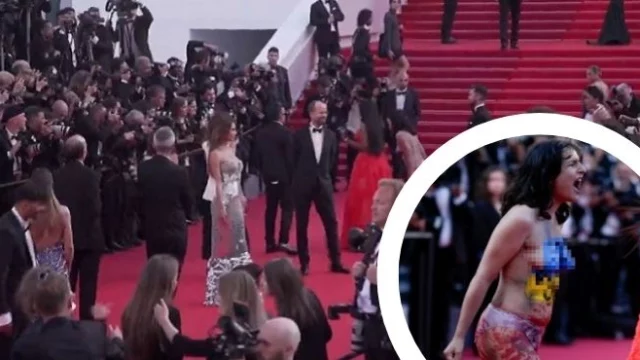 Festival di Cannes, donna nuda irrompe sul red carpet per protesta