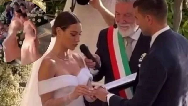 ludovica valli scivola scale matrimonio beatrice