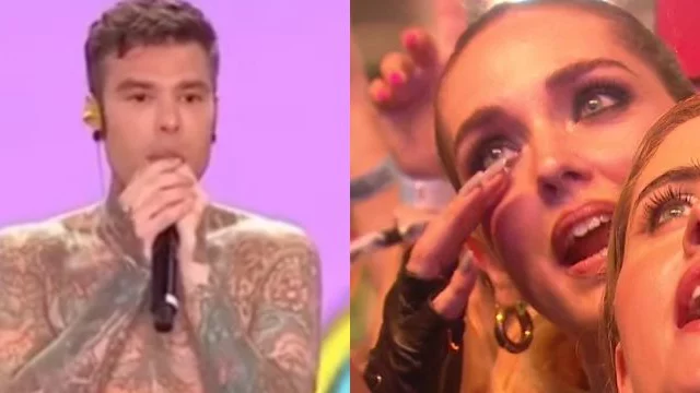 Chiara Ferragni in lacrime per il discorso di Fedez sul palco del Love MI