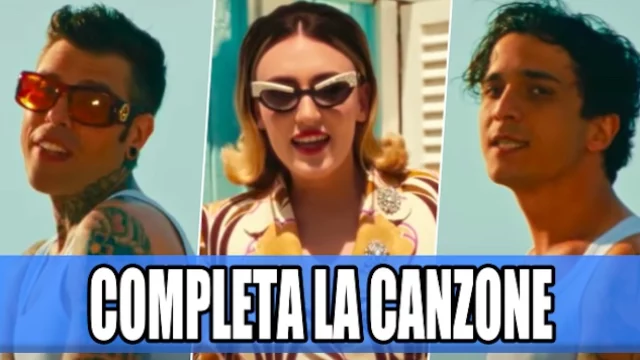 Completa La Dolce Vita, canzone di Fedez, Tananai e Mara Sattei