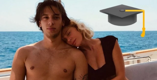 Alessia Marcuzzi vola a Londra per la laurea di suo figlio Tommaso