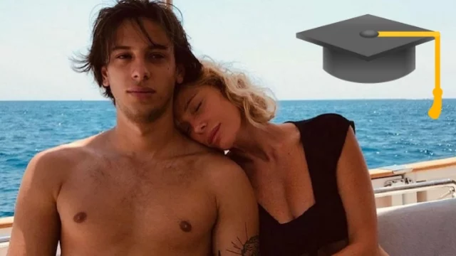 Alessia Marcuzzi vola a Londra per la laurea di suo figlio Tommaso