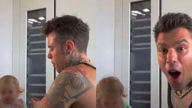 vittoria chiama papà fedez prima volta video