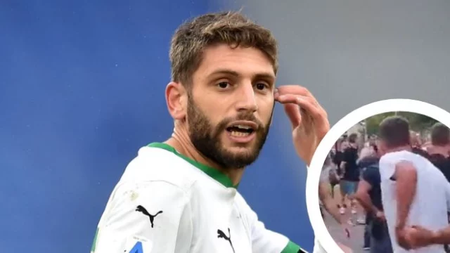 Domenico Berardi, rissa sfiorata con i tifosi avversari (VIDEO)