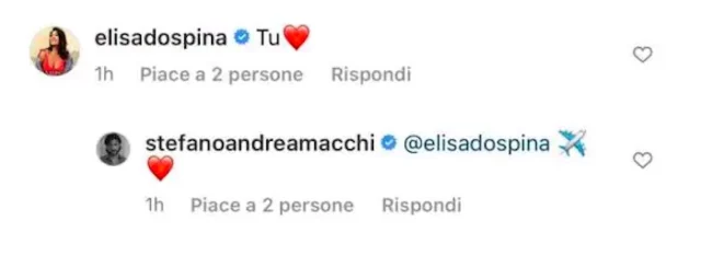 Scambio di messaggi tra l'ex di Anna Pettinelli, Stefano Macchi ed Elisa D'Ospina