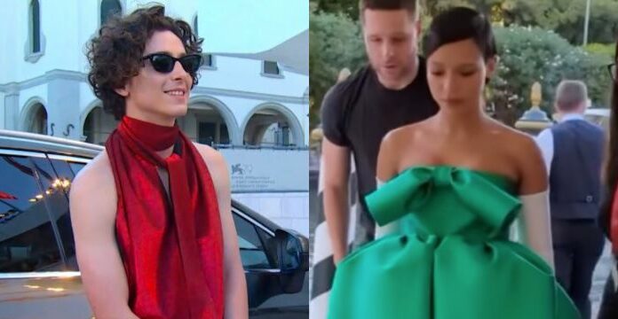 Timothée Chalamet E Taylor Russell Ricreano La Bandiera Italiana 9142