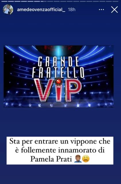 L'entrata di un vippone al GF Vip per Pamela Prati