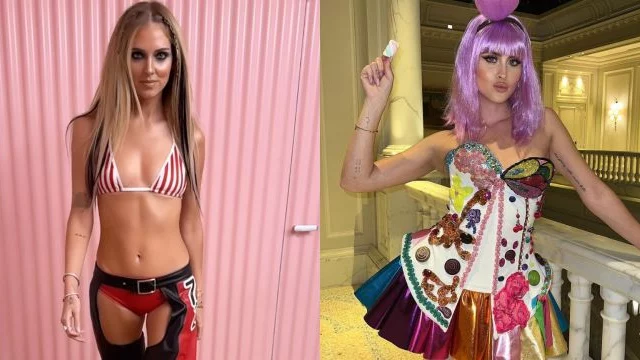 Chiara e Valentina Ferragni si vestono da Christina Aguilera e Katy Perry