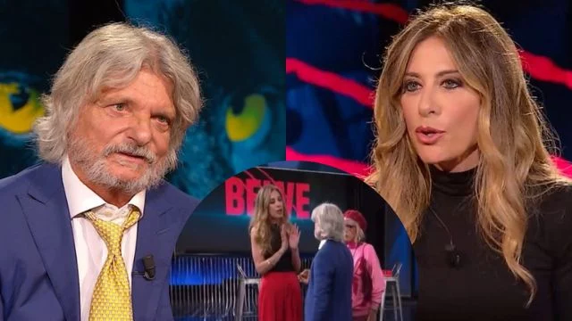 belve scontro massimo ferrero francesca fagnani