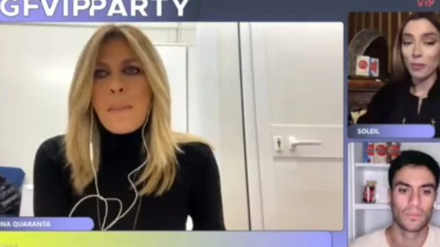 cristina quaranta litiga soleil sorge gf vip party