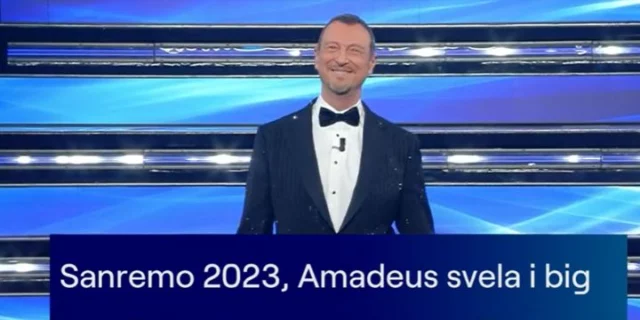 sanremo 2023 amadeus annuncia big gara