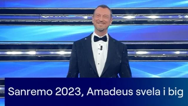 sanremo 2023 amadeus annuncia big gara